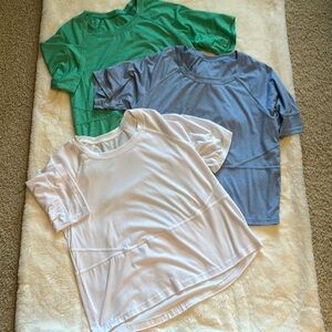 Sovelen woman’s casual batwing sleeve.Bundle of 3 white, green& blue. Size M